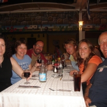 Dinner with the crew